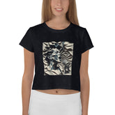 Retro Record Women's Crop T-Shirts